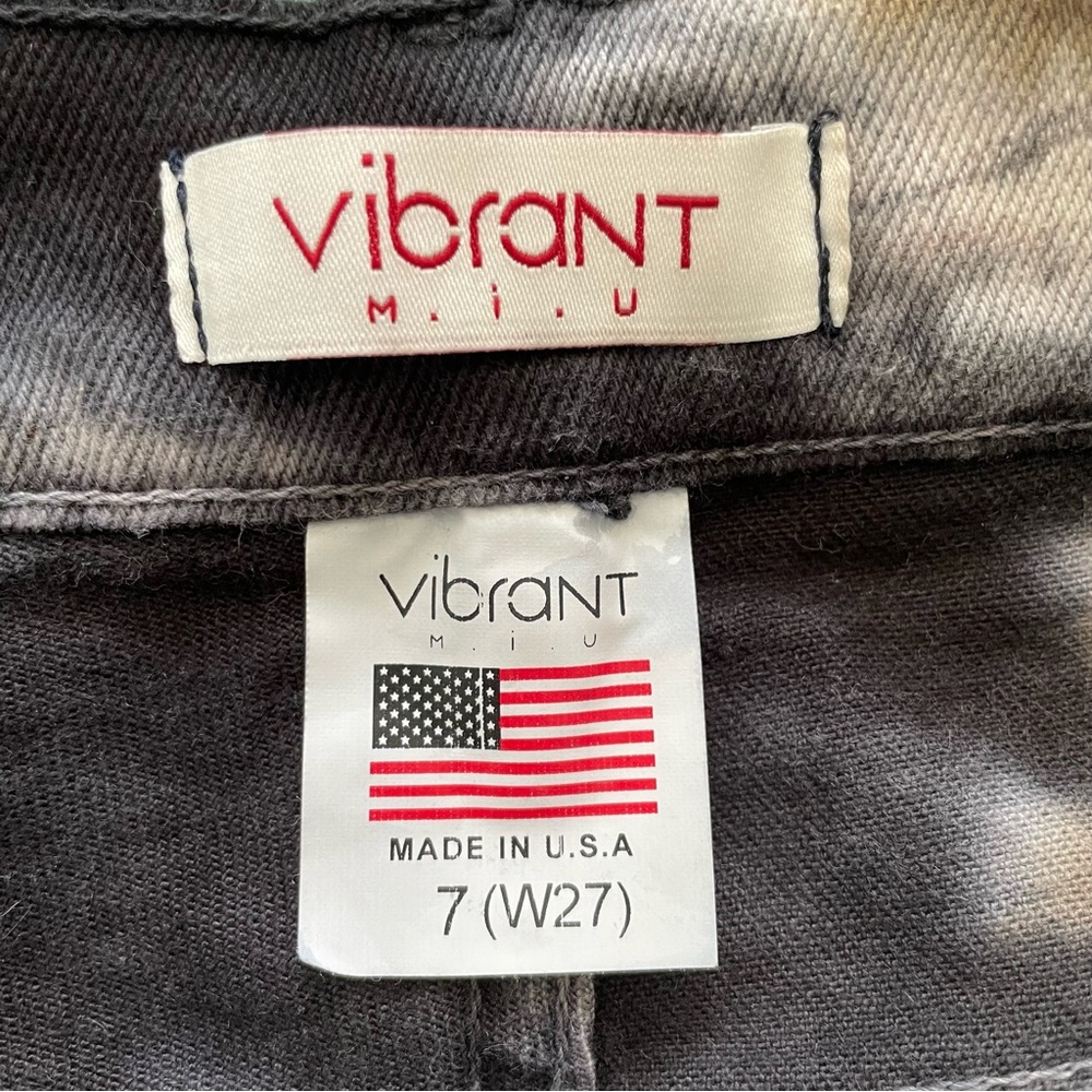 Vibrant M.i.U "Detailed Outseam Slouch Jeans in Tie Dye" Size 7/27 - Picture 9 of 10